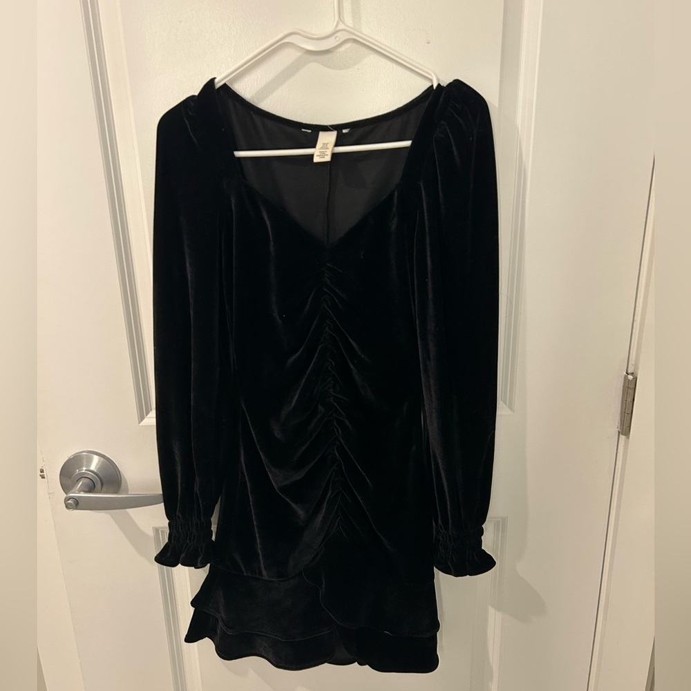 Fit and flare little black dress